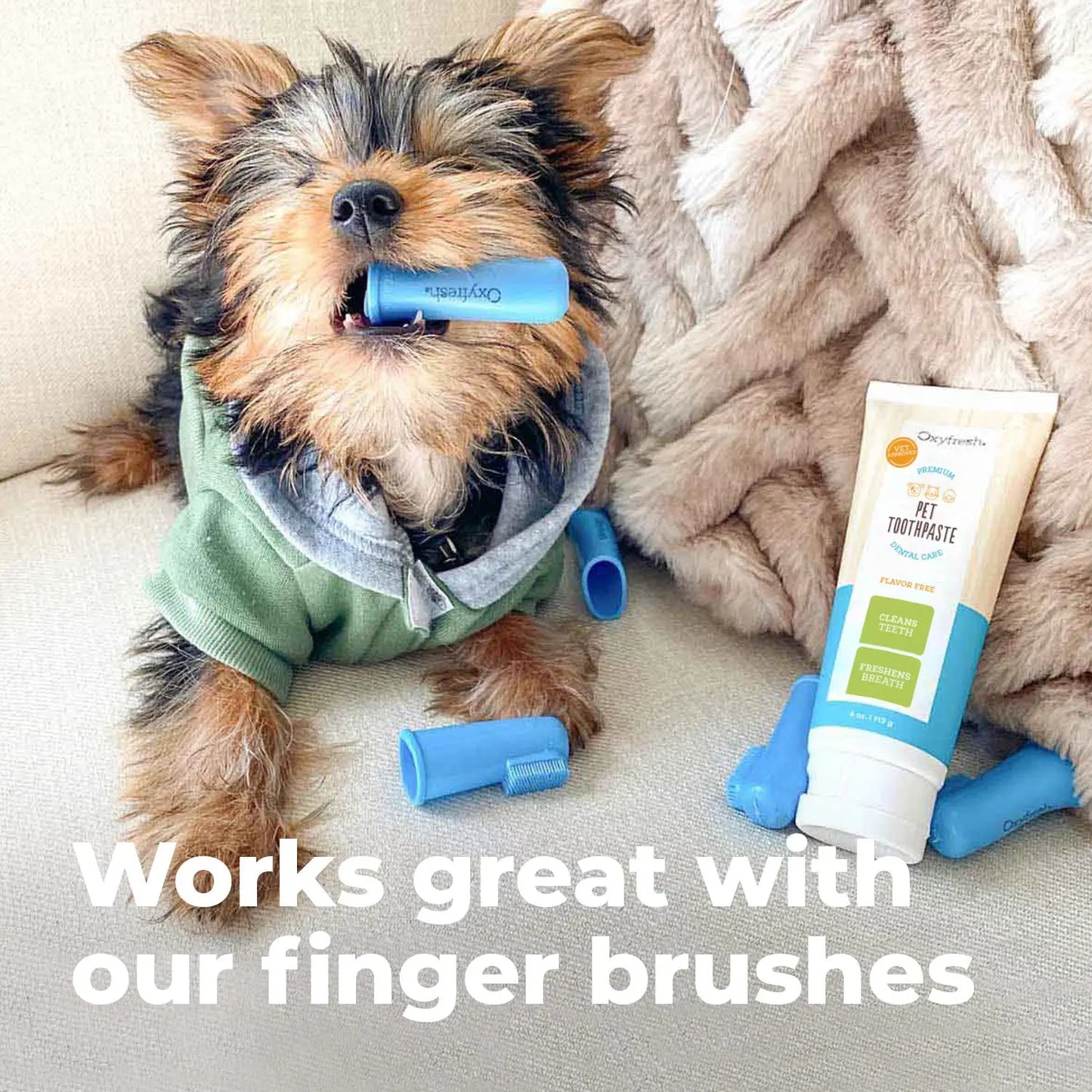 Premium Pet Toothpaste for Dogs & Cats — Fresh Breath, Plaque & Tartar Removal, Easy Daily Oral Care