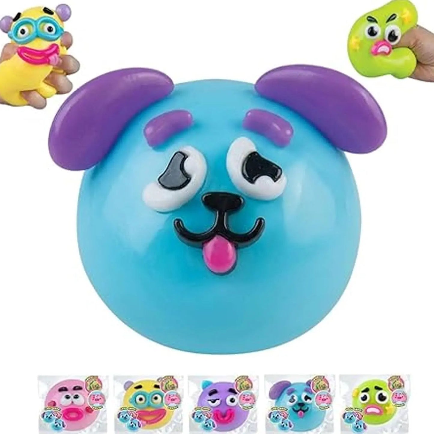 NEW Smushers Squishy Dog Face Stress Relief Toy – Soft Slow-Rise Fidget, Anxiety Relief Sensory Toy & Cute Desk Companion