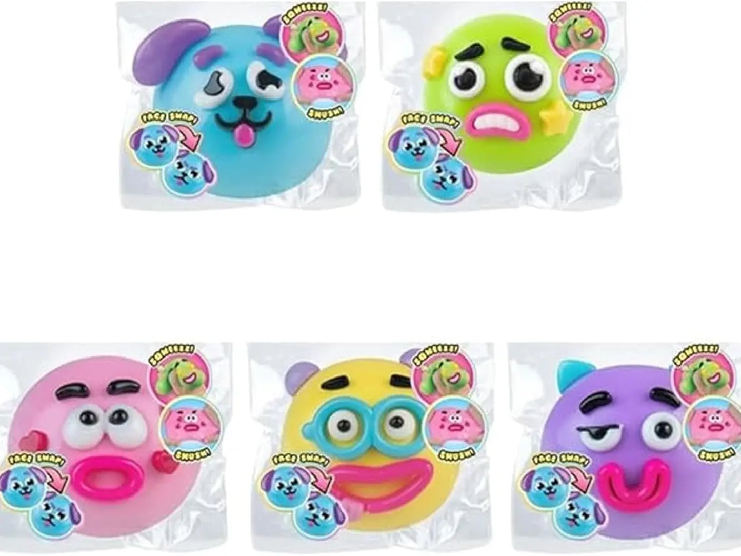 NEW Smushers Squishy Dog Face Stress Relief Toy – Soft Slow-Rise Fidget, Anxiety Relief Sensory Toy & Cute Desk Companion
