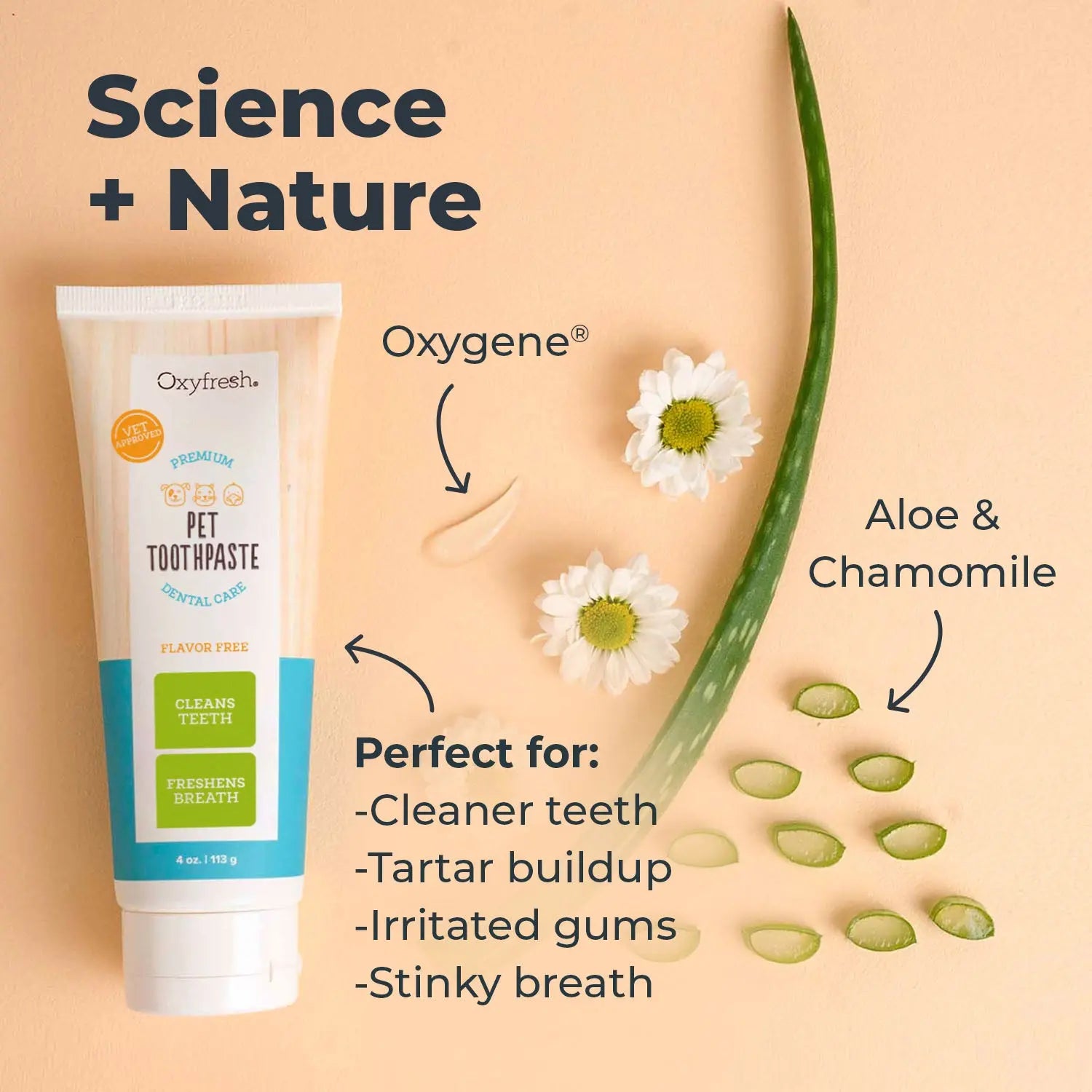 Premium Pet Toothpaste for Dogs & Cats — Fresh Breath, Plaque & Tartar Removal, Easy Daily Oral Care