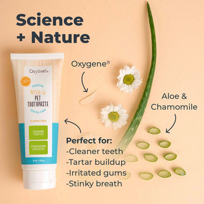 Premium Pet Toothpaste for Dogs & Cats — Fresh Breath, Plaque & Tartar Removal, Easy Daily Oral Care